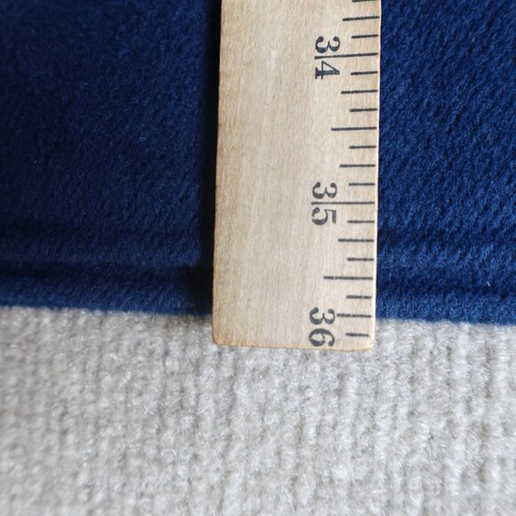 St. John Womens Dress 4 Blue Green Color Block Hand Sewn Angora Wool Cashmere - Picture 4 of 7